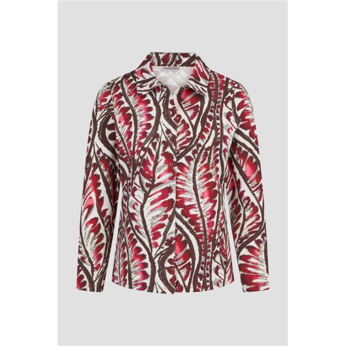 Barbara Lebek blouse 15892062 Bordeaux print Barbara Lebek blouse 15892062 Bordeaux print